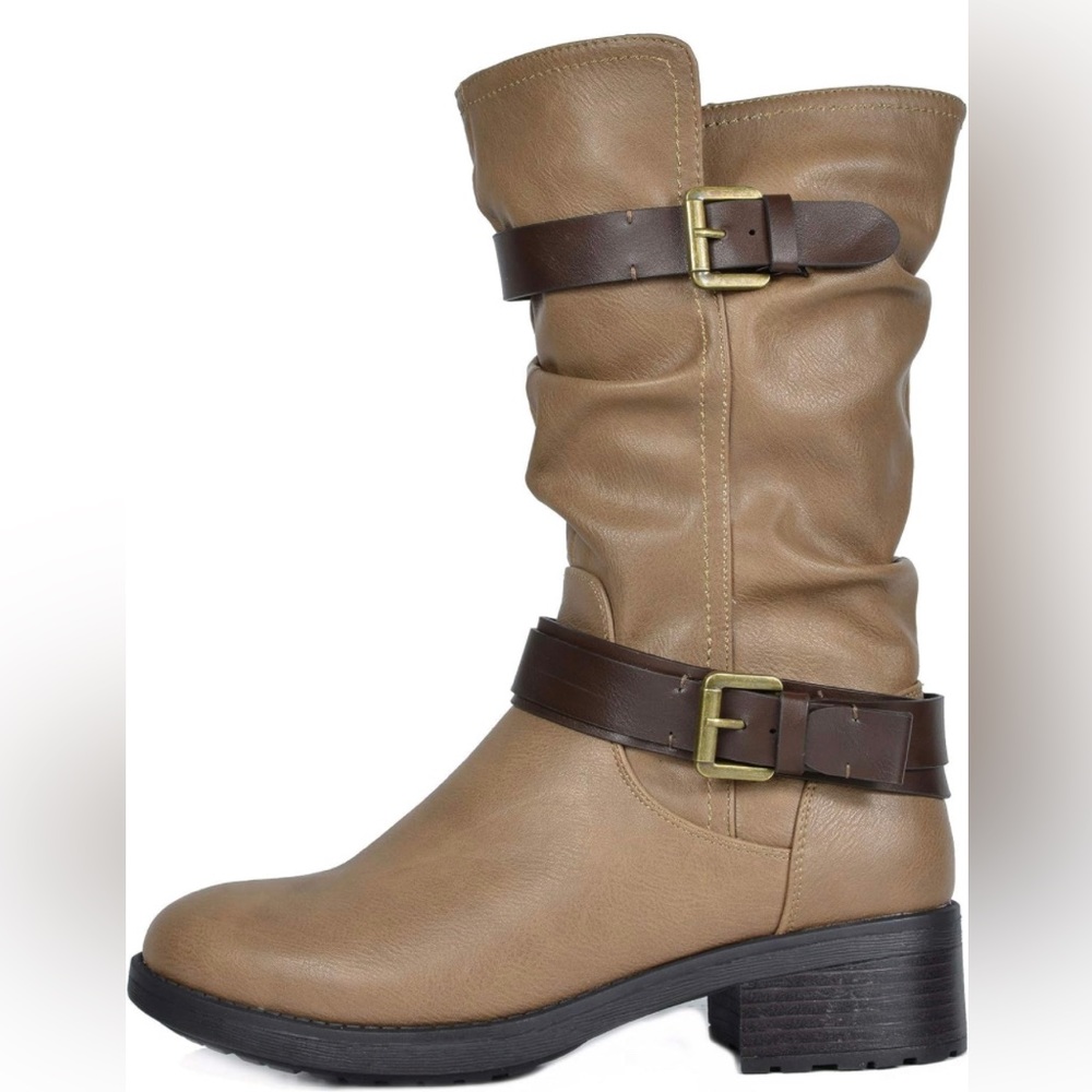 Mid Calf Riding Winter Boots - Picture 2 of 7